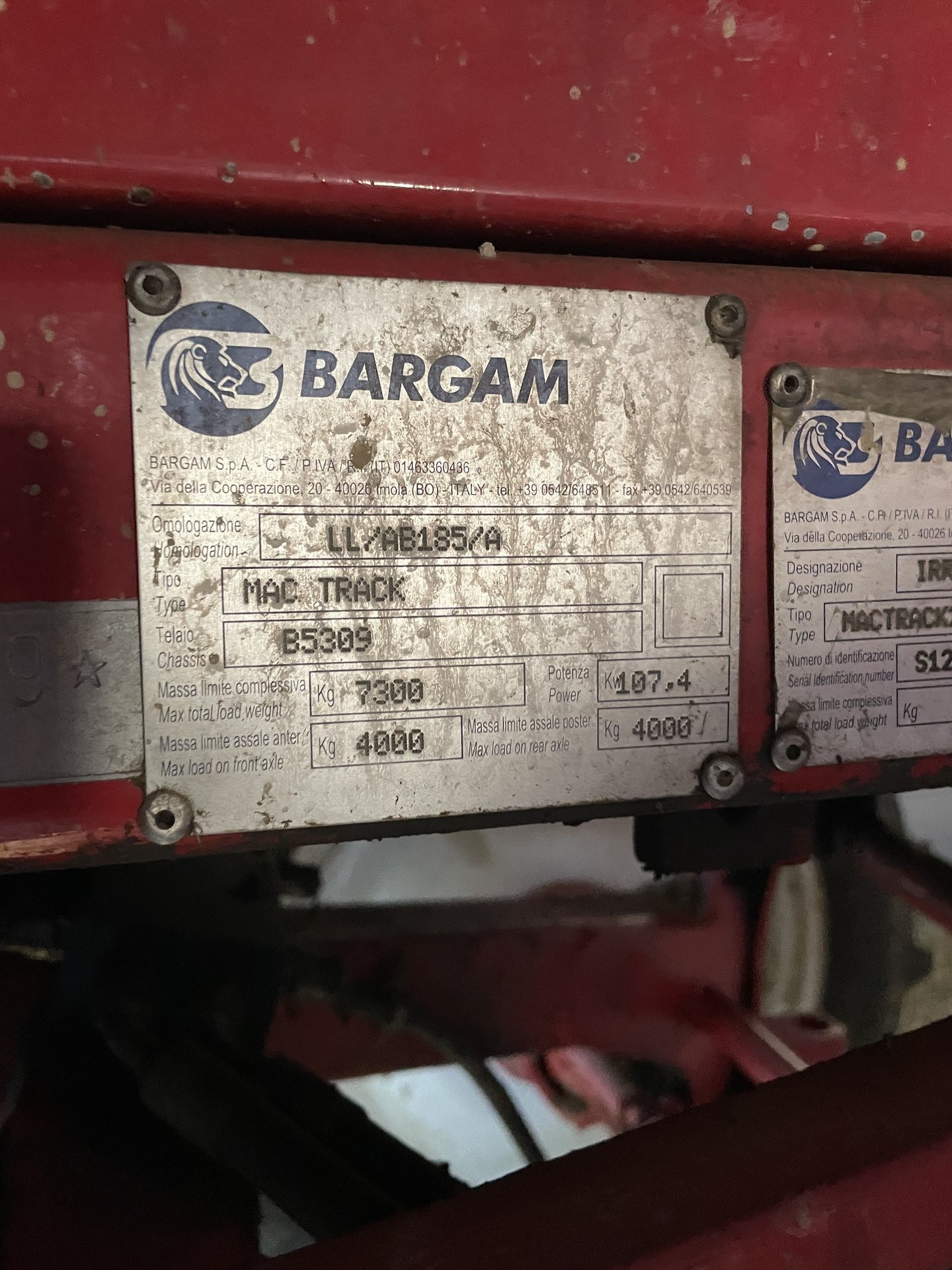 BARGAM MACKTRAK 2000 LT.